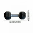 thumbnail image 2 of BESTSKY Mini Dumbbells Rubber Hex Chrome Handle, Anti-Roll, Anti-Slip, 5 Lb, Set of 2, Green, 2 of 4