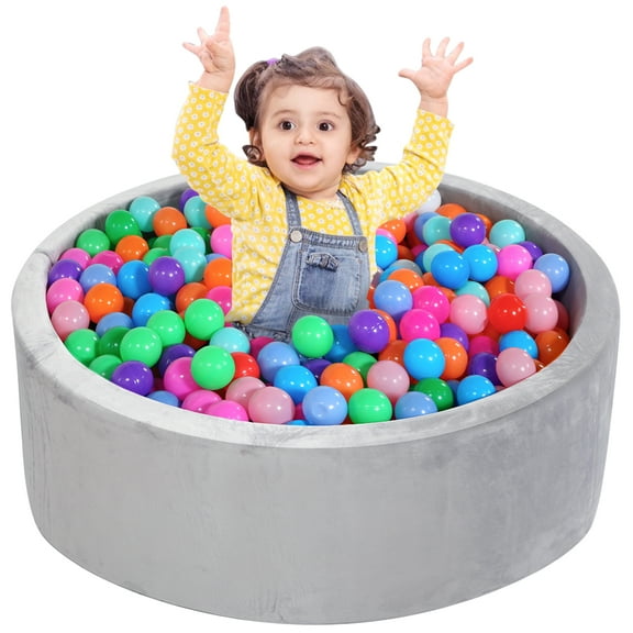 Wilwolfer Foam Ball Pit for Toddlers Kids Play Tent for 1-6 Years Baby Indoor Outdoor Toys(Balls Not Included)