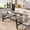 Gray Walnut, variant on Panapinka 70.87" Industrial Style Dining Table for 6-8 with Sturdy Metal Frame and Wooden Top, Large Kitchen and Dining Room Table Gray