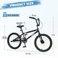 thumbnail image 3 of 20-Inch Wheels Bike, Single-Speed Mountain Bicycle with Rear Brake,Blue, 3 of 6