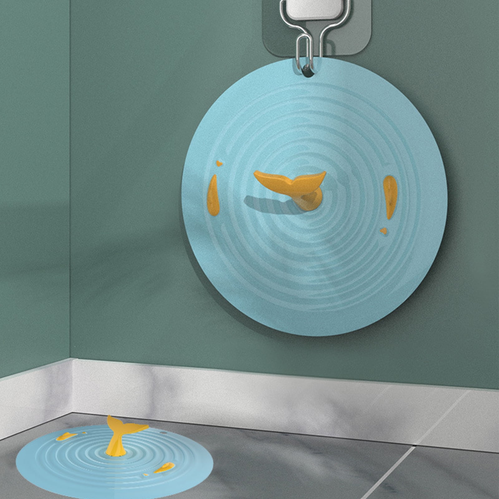 Flexible Tub Sink Drain Cover Soft Flat Glue Platter Drain Stopper