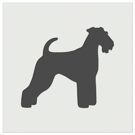 Airedale Terrier Bingley Waterside Dog Solid DIY Cookie Wall Craft Stencil - 5.5 Inch
