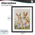 thumbnail image 4 of Stupell Industries Cottage Bunnies with Painted Easter Eggs Black Framed Print Under Glass, 17 x 21, by The Prints Vibe, 4 of 8