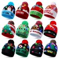 thumbnail image 2 of LED Christmas Knitted Hat Light Up Xmas Beanie Cap Unisex Winter Beanie Sweater Hat with Colorful LEDs for Christmas New Year, 2 of 5