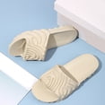 thumbnail image 4 of Modstep Cloud Slides for Men Women Recovery Foam Sandals Summer Comfortable Walking Shower Pillow Slippers for Pool Beach size 6 Beige, 4 of 8