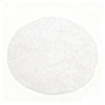dajkiuy White Round Rugs for Bedroom, 22 Inch Circle Area Rugs for Living Room, Soft Fluffy Carpet for Home Decor