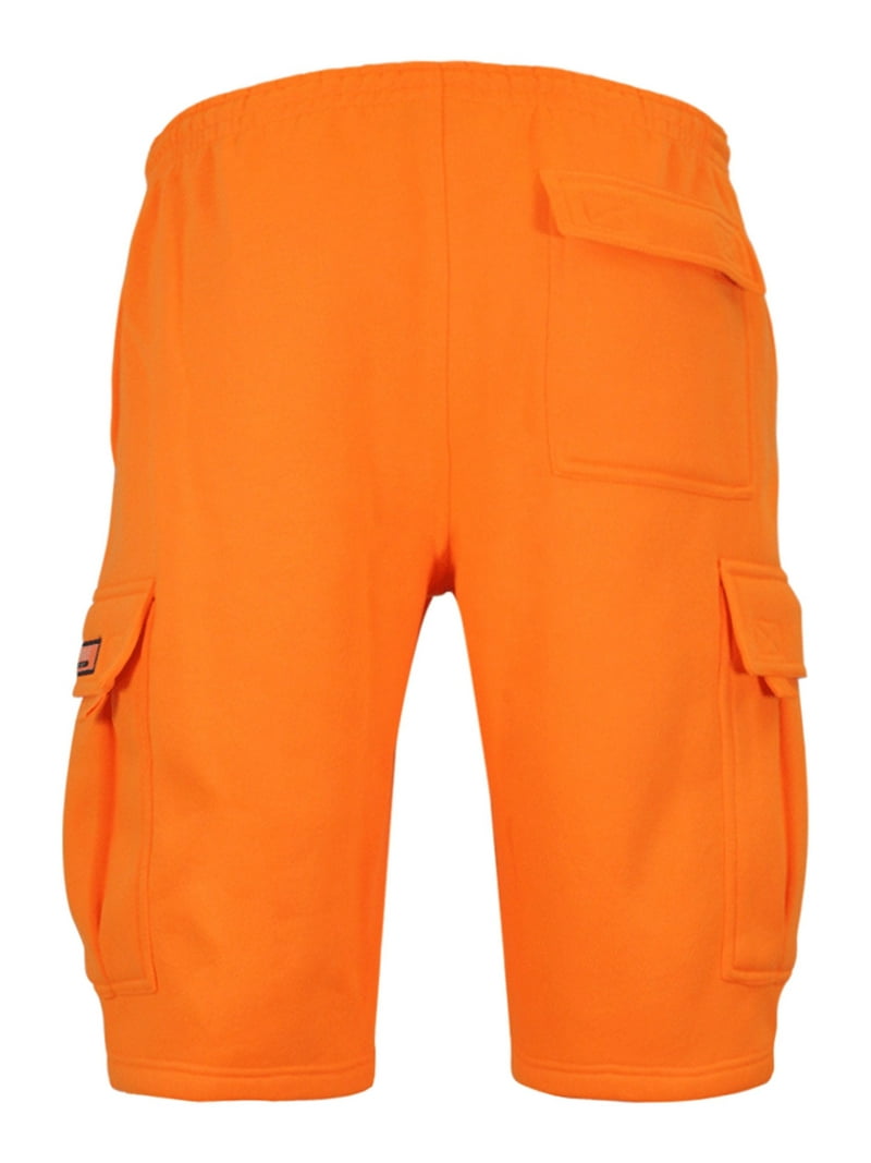 Victorious Men's Heavyweight Fleece Cargo Shorts VS76 - Neon