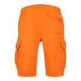 thumbnail image 2 of Victorious Men's Heavyweight Fleece Cargo Shorts VS76 - Neon Orange - 6X-Large, 2 of 4
