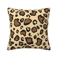 thumbnail image 1 of ZICANCN Abstract Leopard Graffiti Brown Throw Pillow Covers, Bed Couch Sofa Knit Decorative Pillow Covers for Living Room Farmhouse, 24"x24", 1 of 8