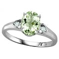 thumbnail image 2 of Star K � Oval 8x6 Genuine Green Amethyst Love Promise Ring, 2 of 9