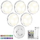 thumbnail image 1 of Rechargeable Led Puck Lights 6 Pack,with Remote Dimmable Rgb 16colors, 1 of 5