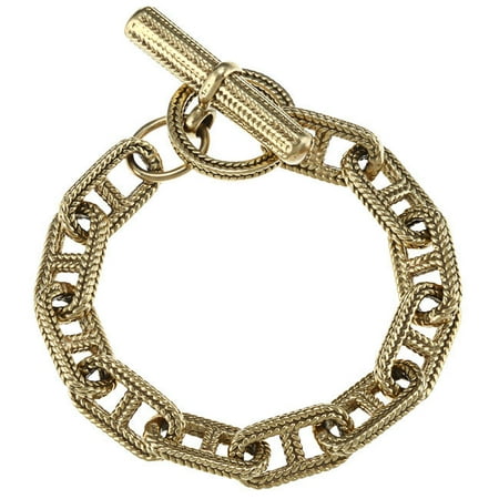 18k Green Gold Hermes Style Link Toggle Bracelet Pre Owned 18k Green Gold Hermes Style Link Toggle Bracelet Pre Owned