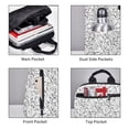 thumbnail image 3 of Fotbe Black White Music Mochila Ligera para Hombres y Mujeres - Duradera y Resistente al Agua, Ideal para Escuela, Trabajo, Viajes y Uso Diario, 3 of 7
