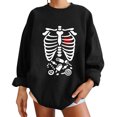 thumbnail image 1 of Moda mujer estampado cuello redondo pulóver Tops manga larga cómoda blusa sudadera Fridja  czfsfas5785, 1 of 6