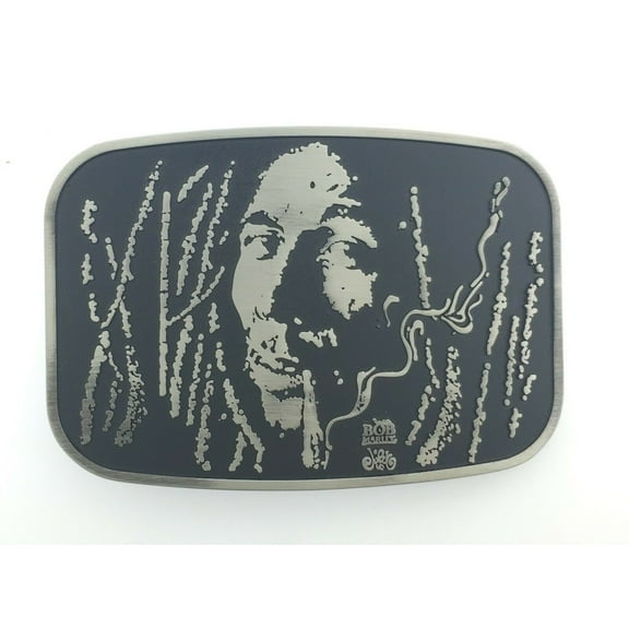 Reggae Rastafarian Belt Buckle Jamaican Dub Leaf Weed Mountain Lion Judah Metal