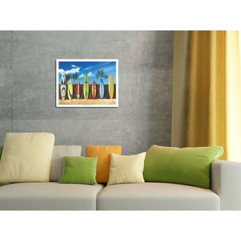 Starting Line Up - Surfboard Wall Art Decor by Scott Westmoreland