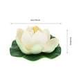 thumbnail image 2 of GAXIRE Set of 4 Yellow Foam Flower Bouquets, 3.9x3.9x2in Artificial Floral Decorations for Home and Events, 2 of 8