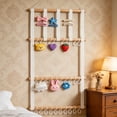thumbnail image 4 of YingYouFu Multicolored Macrame Rainbow Hair Bow Holder, Lace Tassel Hanging Organizer for Clips, Wall Decor for Barrettes Headbands Nursery, 4 of 8