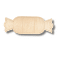 thumbnail image 2 of Unfinished Wood Etched Candy Shape 16" / 1/8", 2 of 2