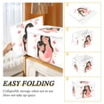 thumbnail image 4 of Foldable Fabric Storage Bin With Handle Collapsible Basket Box Storage With Lid Organizer Mother & Daughter Clipart, 4 of 7