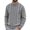 Gray, variant on Men's Full Zip Jacket Cable Knit Solid High Collar Cardigan Sweater Coat Fall Winter Casual Outerwear Long Sleeve, 5XL Black