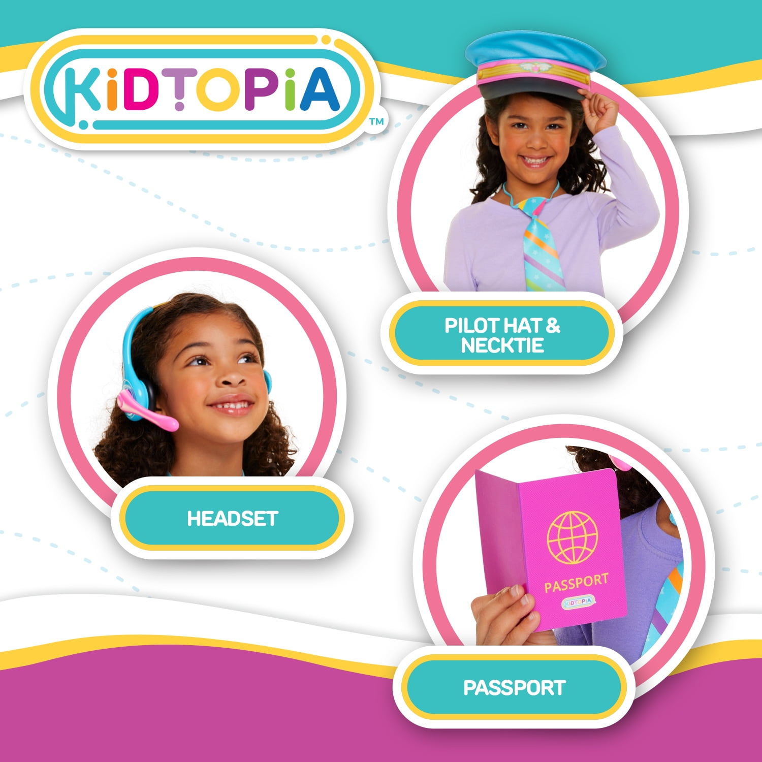 Kidtopia Little Sky Pilot Set for Child Ages 3 and up