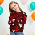 thumbnail image 4 of LckLvx Chandails en Molleton de la Saint-Valentin pour Filles et Garçons, Col Rond, Imprimé Cœur Mignon, Chandail Décontracté Tendance à Manches Longues pour Enfants, 4 of 8