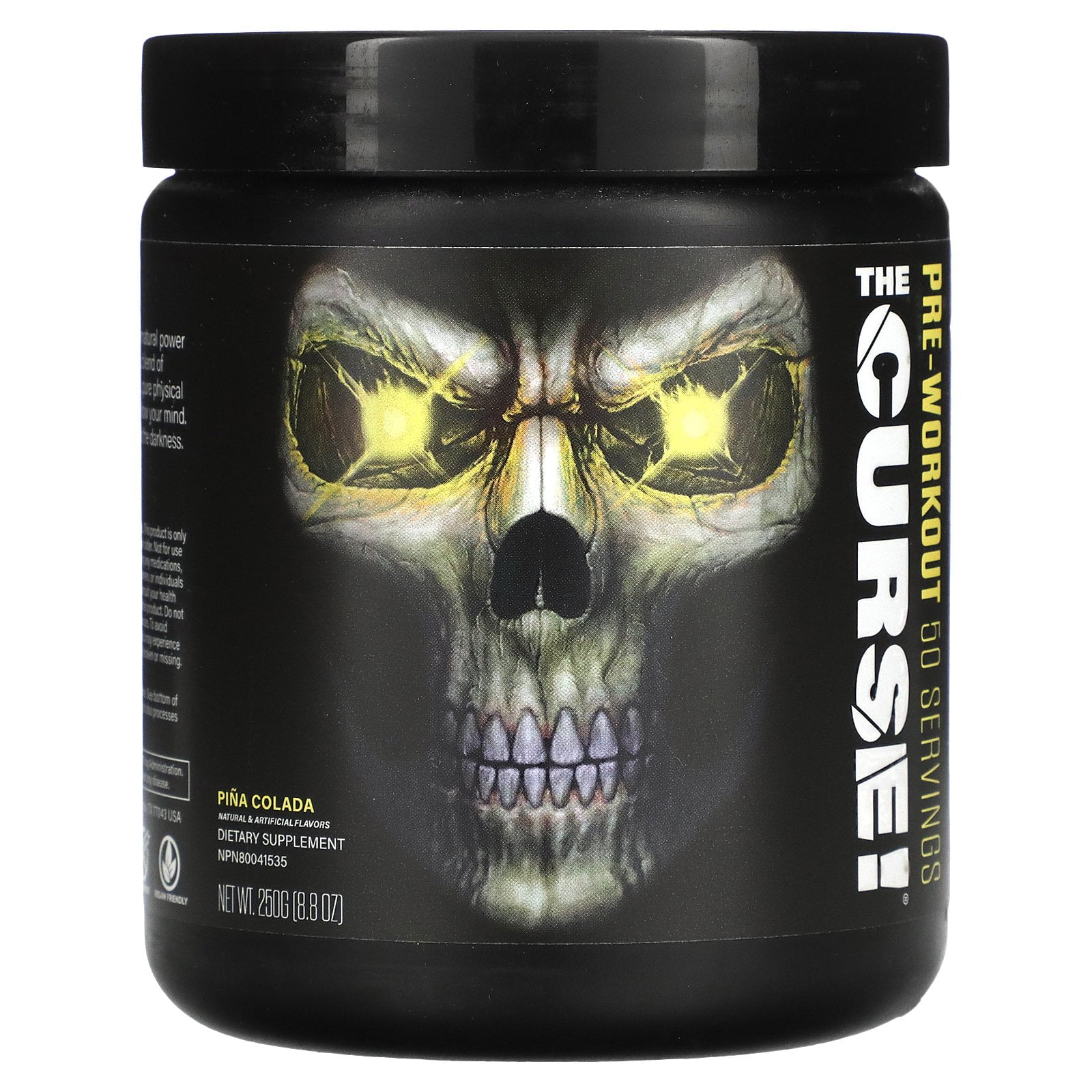 The Curse, Pre-Workout, Pina Colada, 8.8 oz (250 g), JNX Sports