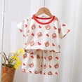thumbnail image 2 of ShiShine Toddler Baby Boys Girls Summer Outfits Cotton Cute Print Short Sleeve T-shirt Tops & Shorts Set 2Pcs Summer Clothes Size 2-8T, 2 of 3