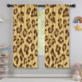 thumbnail image 5 of Blackout Kids Curtains,Yellow and Brown Of Leopard Print Childrens Insulated Curtains Set Of 2,Bedroom Essentials,Toddler Room Decor 42"x63", 5 of 5