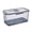 Gray, variant on Produce Freshness Containers with Timer & Drainage, Multiuse Bread Bin, Fresh Food Storage, Kitchen & Pantry Organizer