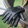 thumbnail image 3 of 360° Touchscreen Leather Gloves for Men & Women, Winter Driving Gloves with Wool Lining,S,coffee,Women's Gloves, 3 of 16