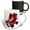 Multicolor, variant on 3drose, Red and White Pair of Roller Skates Illustration, 15oz Two-tone Green Mug