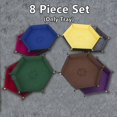 thumbnail image 2 of Bandeja para dados KISLANE, plegable, hexagonal, 8 piezas de fieltro, 2 of 7