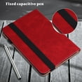 thumbnail image 6 of Dteck Case for Samsung Galaxy Tab A7 10.4" SM-T500 T505 (2020 Released) 10.4-inch,Luxury Leather Flip Wallet Card Holder Case Kickstand Hybrid Rubber Cover with Hand Strap,Red, 6 of 7