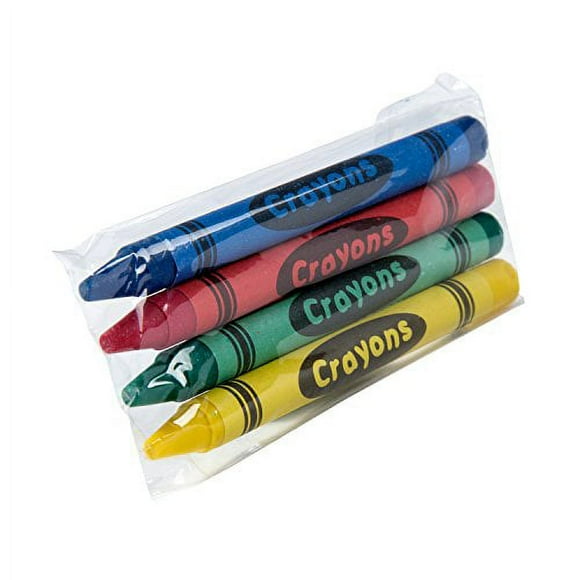 AmerCare Lot de 4 Craies de Cire Emballés, Boîte de 500