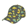 thumbnail image 2 of Baseball Cap, Cute Dinosaur Yellow Trucker Hats Women Dad Hat For Workouts - Baseball Hat Adjustable Size, 2 of 2