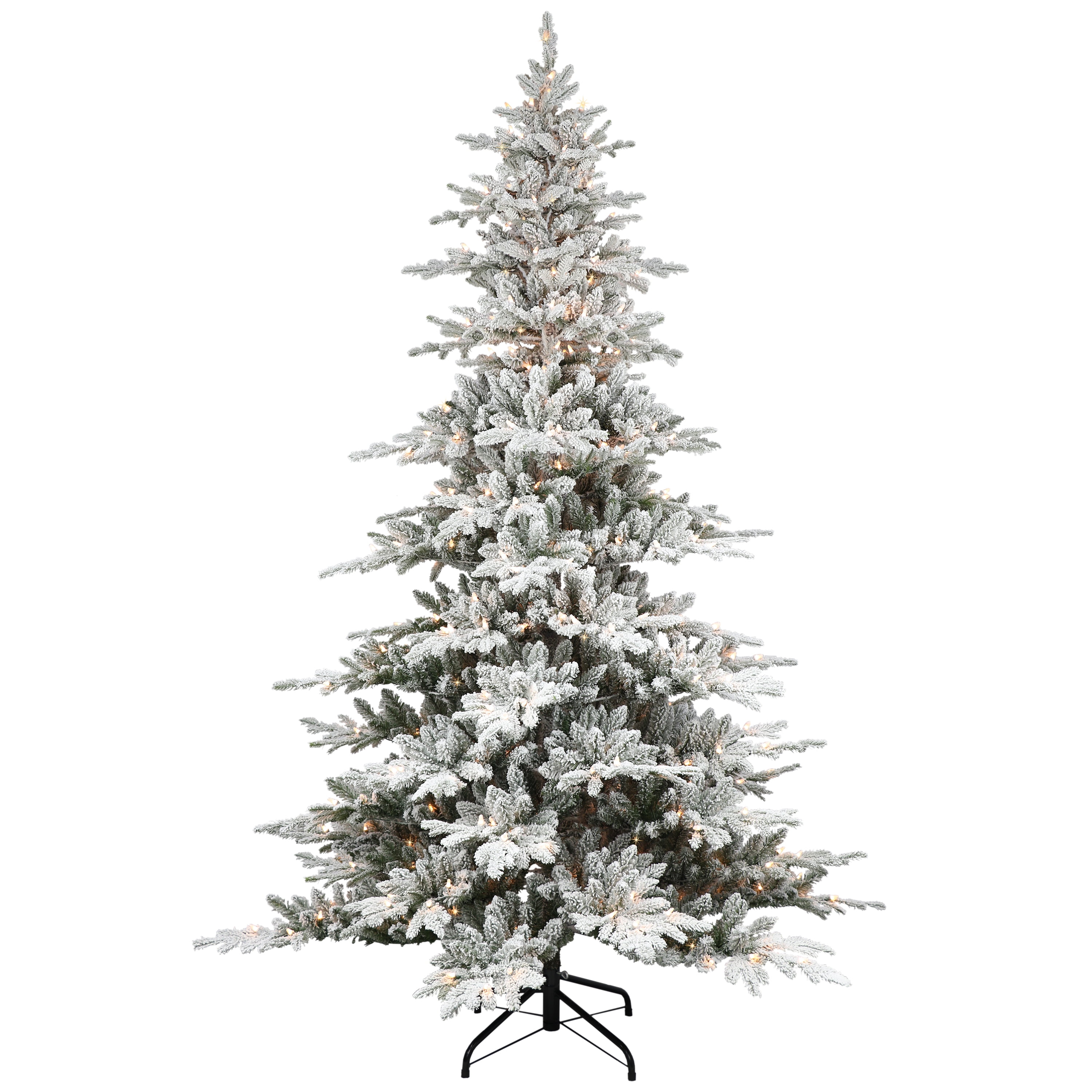 Christmas Tree Pickup Provo Ut 2022 Pre-Lit 7.5' Flocked Utah Fir Artificial Christmas Tree With 500 Lights,  Green - Walmart.com