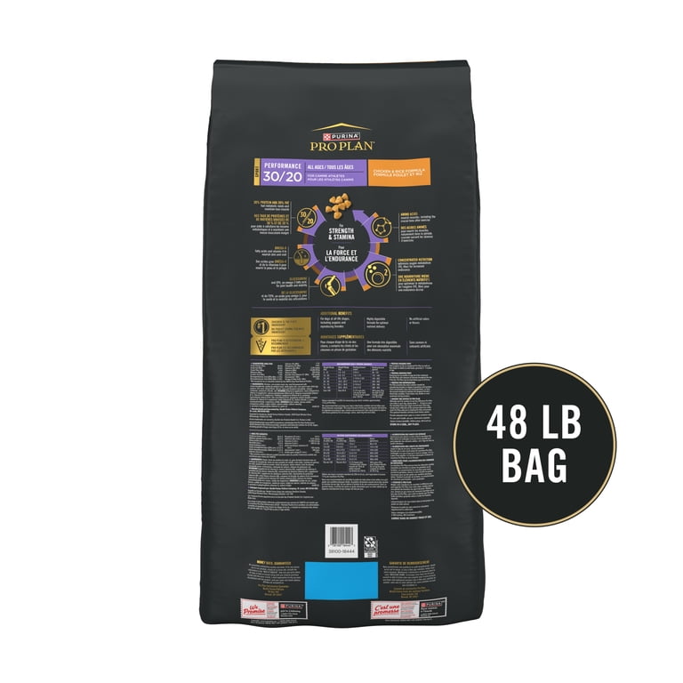 Purina Pro Plan Dry Dog Food Performance 30/20 High Protein, Real