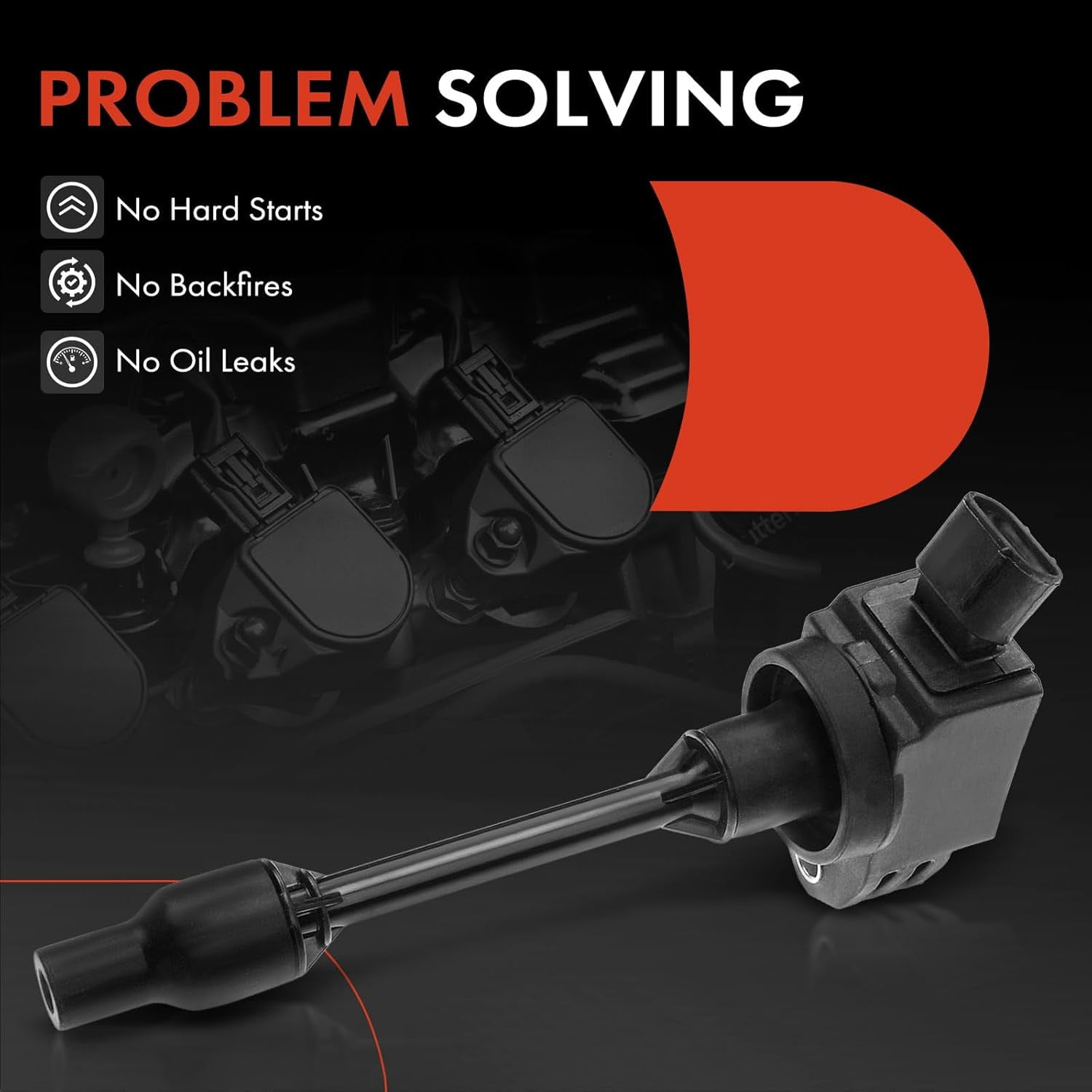 A-Premium Ignition Coil Pack for Toyota Camry 2.5L 2018-2021, Corolla 2.0L 2019-2021 & Lexus ES250 2.5L 2021-2023, Replace# UF-848, 90919-02276