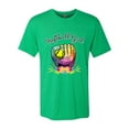 thumbnail image 2 of Wild Bobby, Colorful Softball Girl, Sports, Men Premium Tri Blend Tee, Envy, Small, 2 of 5