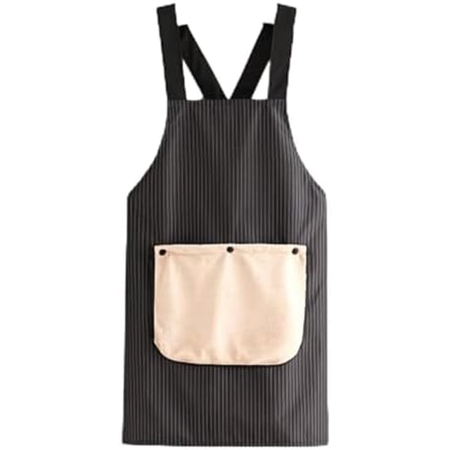2026 New Apron With Pockets Cross Back Design With Towel, Apron With Towel Attached,Pinstripe Cross-Back Kitchen