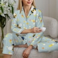 thumbnail image 6 of Uemuo Bees Pattern Womens Pajama Sets,PJ Set for Women,Pajamas for Women Logo,Long Sleeve Pajama Set for Women,Soft Long Sleeve Top With Pants-XX-Large, 6 of 9