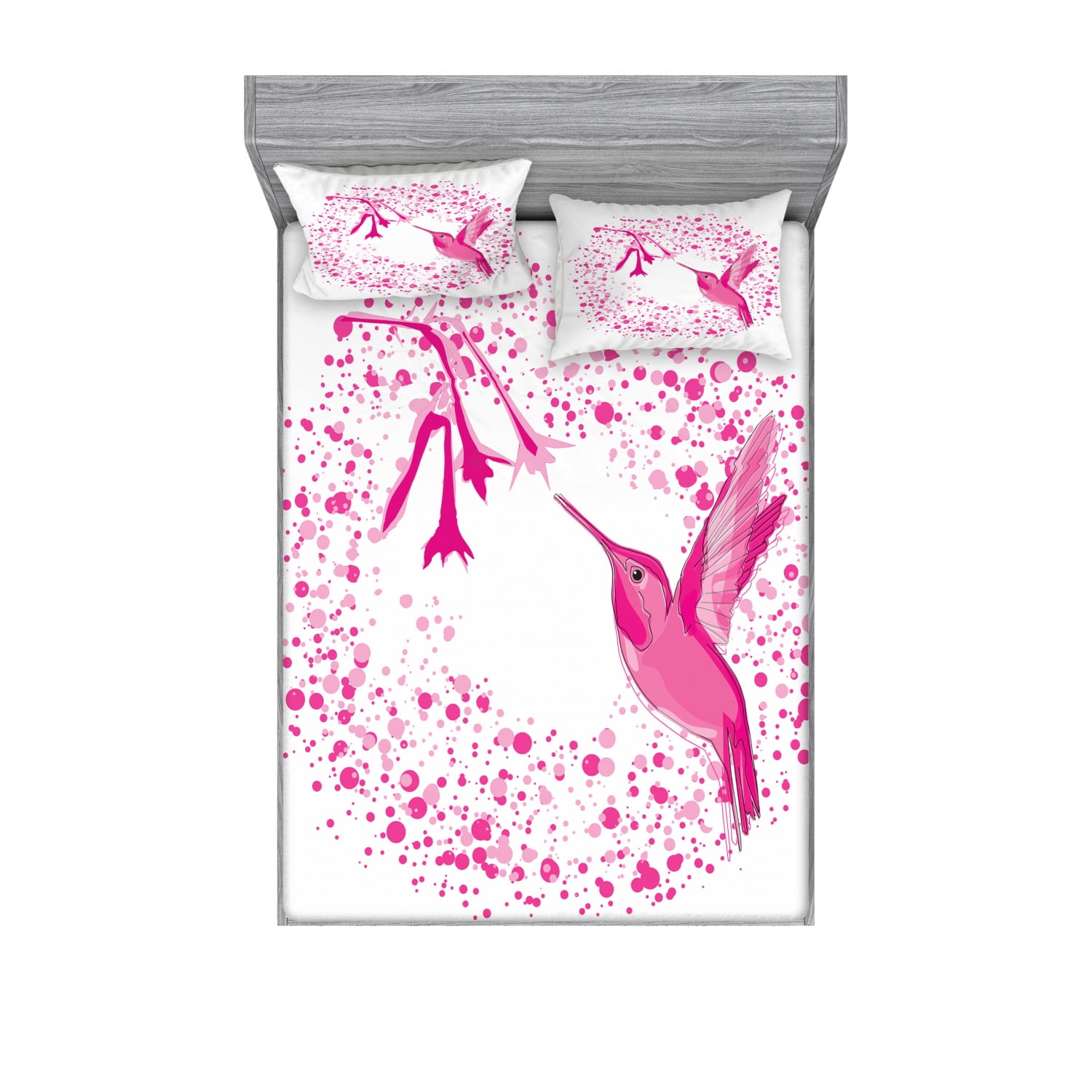 Hummingbird Bedding Set with Sheet & Covers, Hummingbird Flies to the