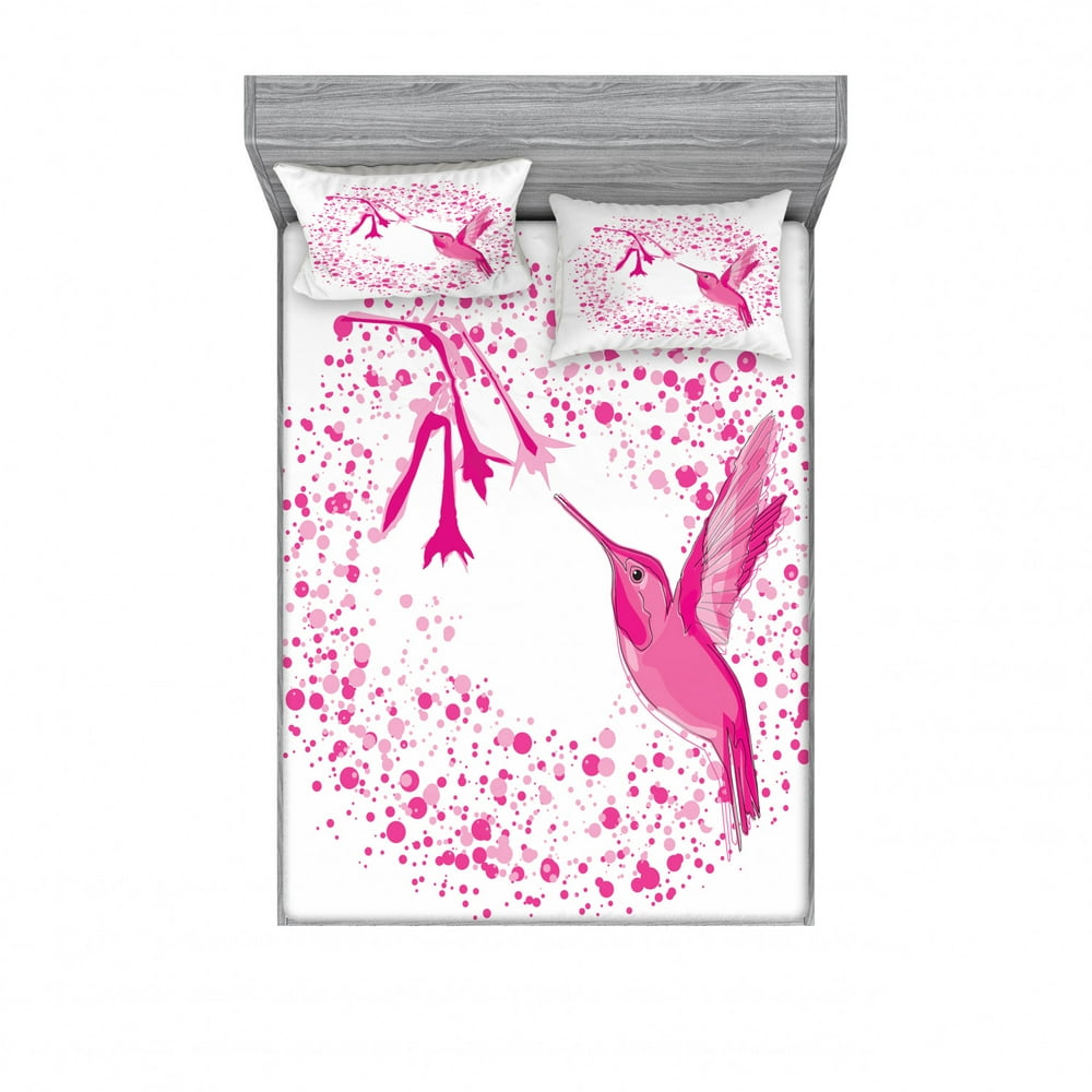 Hummingbird Bedding Set with Sheet & Covers, Hummingbird Flies to the