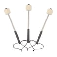 thumbnail image 1 of 3PCS Blanco Innovador Tambor Mazo Drum Mallet para Marchar Banda Bajo Resistencia al Deslizamiento Sunnimix Drum Mallet Accesorio musical, 1 of 7