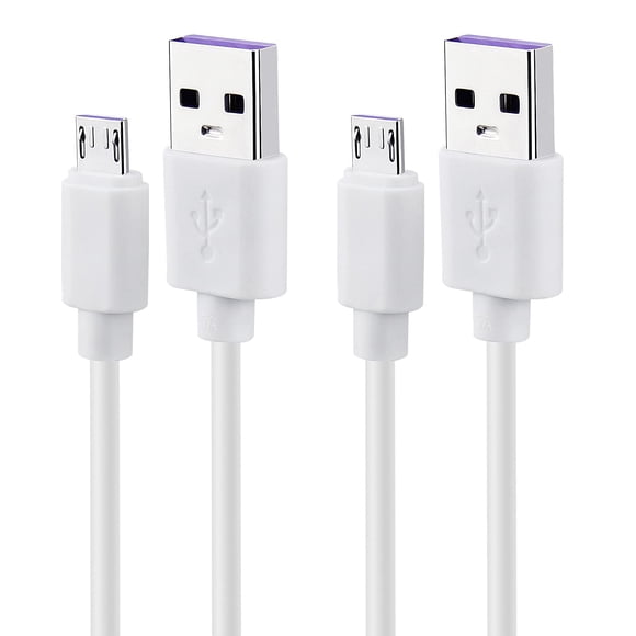 Cable USB a Micro USB Smays 1 m Paquete de 2 Blanco