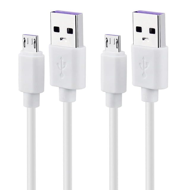 Cable USB a Micro USB Smays 1 m Paquete de 2 Blanco