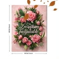 thumbnail image 3 of UXIEQU Floral Typography Artwork Canvas Wall Art Print 15.75x11.81 Inches, 3 of 8