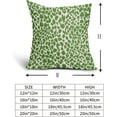 thumbnail image 6 of Green Cheetah Throw Pillow Covers 18X18 Inches Set of 2 Leopard Decorative Pillow Cases Animal Wildlife Pillow Cover with Zipper Home Decor for Sofa Couch Housewarming Gift Bed Porch Outdoor, 6 of 6